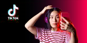 tiktok creator filming video